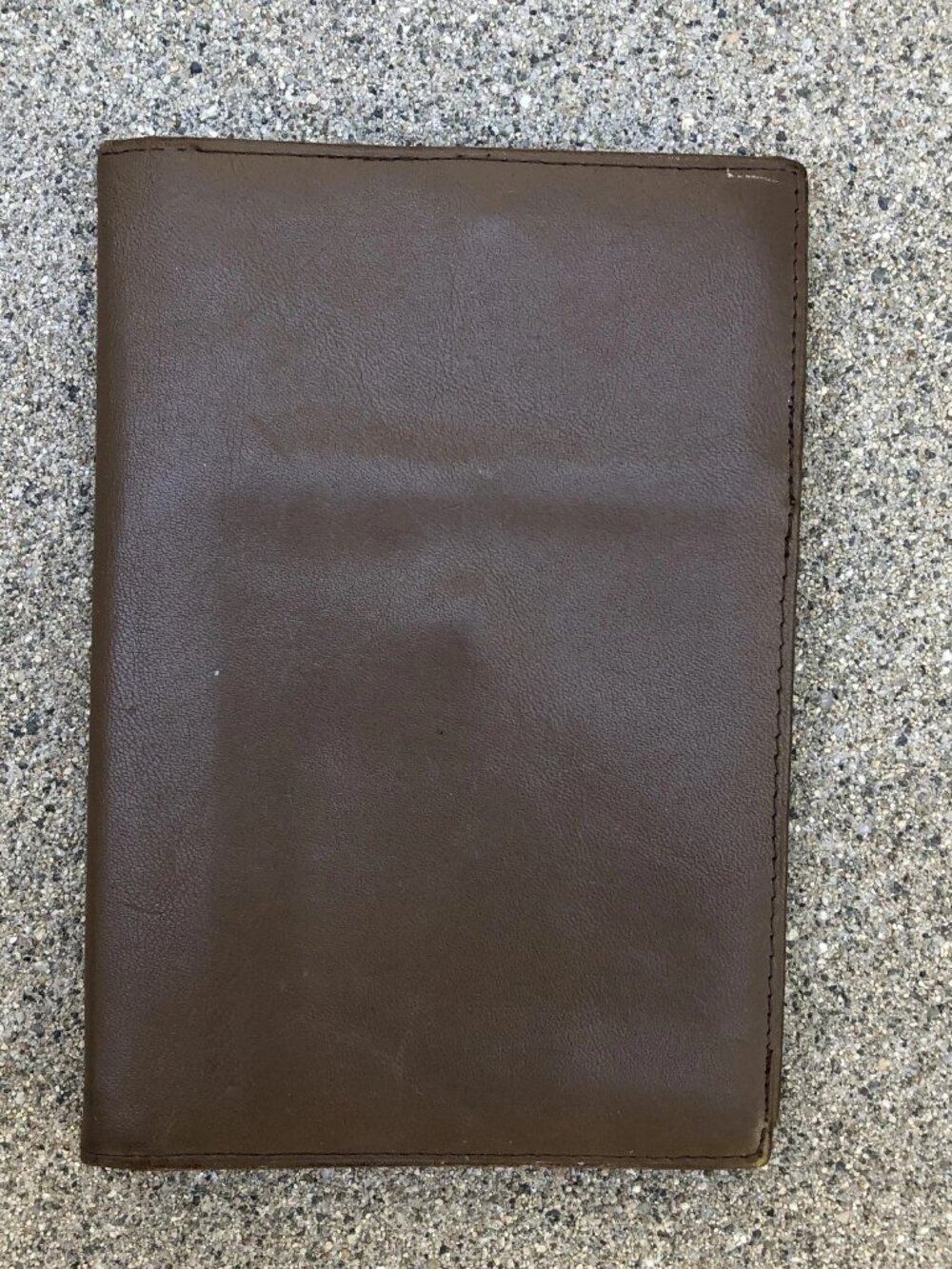 VTG Genuine Leather Cover Wallet Brown Unisex Card Holder 6" x 4.5"